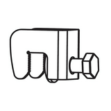 Rögzítőkampó ARS 1/2/3 (1 klt.=3 db) csavaros ARS 1-2-3 Apator