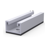 Rövid sín napelem trapézlemezhez alumínium 0.08m Metal TS08 AEROCOMPACT