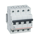 Kismegszakító 4P 20A C-jelleg 400V AC 6kA/60898 6kA/60947 RX3 LEGRAND