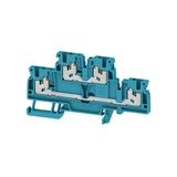 Emeletes sorkapocs TS35 22A 800V kék 2.5mm2/érvéghüvely rugószorításos S2T 2.5 BL Weidmüller