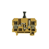 Mérő-bontó sorkapocs 27A 500V csavaros sárga 0.5-10mm2/sokerű SAKC 10/35 1STB4 KRG Weidmüller