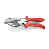 Sarokvágó olló műanyag-/gumiprofilokhoz csatornavágó sima-lap 215mm KNIPEX