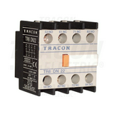 Segédérintkező blokk TR1D/E-hez előlapra 2-z 2-ny 2A/AC15/230V csavaros TRACON