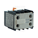 Segédérintkező blokk TR1K-hoz előlapra 2-z 2-ny 2A/AC15/230V csavaros TRACON