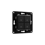 Wall Switch 105/4 1P kapcsoló 1PM/1L/Plus1/Plus1PM/DIM RF relémodulhoz fekete IP20 WS4-B Shelly