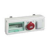 Síncsatorna leágazódoboz 2db 1P+N+E SCHUKO dugaljjal 32A 230-500V/AC50Hz dugalj Canalis Schneider