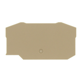Sorkapocs véglap ZRK16/2A,ZSL16/2A sorkapocshoz bézs 2mm-va ZAP 16/2A BG CONTA-CLIP