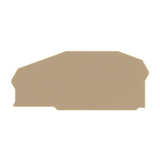 Sorkapocs véglap ZRK2,5/3A/ZSL2,5/3A sorkapocshoz bézs 2mm-va ZAP 2,5/3A BG CONTA-CLIP