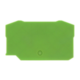 Sorkapocs véglap ZRK10/2A,ZSL10/2A sorkapocshoz zöld 2mm-va ZAP 10/2A GN CONTA-CLIP