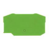 Sorkapocs véglap ZRK16/2A,ZSL16/2A sorkapocshoz zöld 2mm-va ZAP 16/2A GN CONTA-CLIP