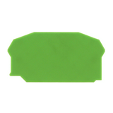 Sorkapocs véglap ZRK2,5/2A,ZSL2,5/2A sorkapocshoz zöld 2mm-va ZAP 2,5/2A GN CONTA-CLIP
