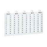 Sorkapocsjelölő 1-100 vízszintes fehér 5mm-modultáv Viking3 LEGRAND
