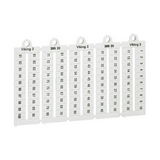 Sorkapocsjelölő 1-100 vízszintes fehér 6mm-modultáv Viking3 LEGRAND