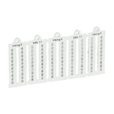 Sorkapocsjelölő (101-200) vízszintes fehér 5mm modultáv. Viking3 LEGRAND
