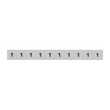 Sorkapocsjelölő csík 1 vízszintes fehér 6mm-modultáv SB 6/10 GW 1 WH CONTA-CLIP