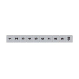 Sorkapocsjelölő csík 41-50 függőleges fehér 6mm-modultáv SB 6/10 FS 41-50 WH CONTA-CLIP