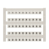 Sorkapocsjelölő lap 1-50 függőleges fehér 6mm-modultáv PMC SB 6/50 FS 1-50 WH CONTA-CLIP