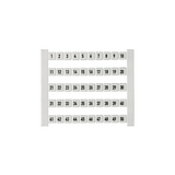 Sorkapocsjelölő lap 1-50 vízszintes fehér 5mm-modultáv DEK 5 FW 1-50 Weidmüller