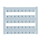 Sorkapocsjelölő lap 1-8 vízszintes fehér 8mm-modultáv PMC SB 8/40 FW 1-8 WH CONTA-CLIP