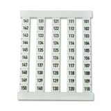 Sorkapocsjelölő lap 101-150 függőleges fehér 5mm-modultáv DEK 5 FS 101-150 Weidmüller