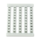 Sorkapocsjelölő lap 101-150 függőleges fehér 6mm-modultáv DEK 6 FS 101-150 Weidmüller