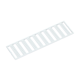 Sorkapocsjelölő lap 101-150 nyújtható 5-5,2mm vízszintes fehér 5mm-modultáv WAGO