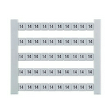 Sorkapocsjelölő lap 14 vízszintes fehér 5mm-modultáv DEK 5 GW 14 Weidmüller