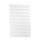 Sorkapocsjelölő lap feliratozható 5x6mm fehér 6mm-modultáv DEK 5/6 MC NE WS Weidmüller