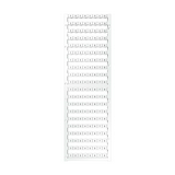 Sorkapocsjelölő lap feliratozható 5x8mm vízszintes fehér DEK 5/8 PLUS FWZ 11-20 Weidmüller