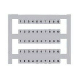 Sorkapocsjelölő lap L1,L2,L3,N,PE vízszintes fehér PMC SB 4/50 FW L1,L2,L3,N,PE WH CONTA-CLIP