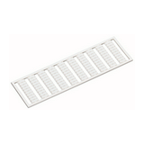 Sorkapocsjelölő lap R,S,T,U,V,W,X,Y,Z,Mp függőleges fehér 4mm-modultáv WAGO