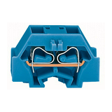 Sorkapocssáv 1P 18A 400V termoplaszt 0.08-1.5mm2/sokerű 0.08-1.5mm2/tömör kék rugószorításos WAGO