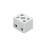 Sorkapocssáv 2P kerámia 1-4mm2/sokerű 1-4mm2/tömör fehér csavaros 1127.G Niedax