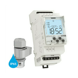 Sorolható alkonykapcsoló érzékelővel LCD éves kapcsolóórával 230V 50-60Hz SOU-2/230V+SKS Elko EP