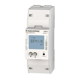 Sorolható fogyasztásmérő 1F LCD D0 multitarifa RS485 Modbus MID direkt 100A 2M Countis P14 SOCOMEC