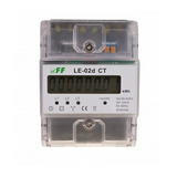 Sorolható fogyasztásmérő 3F LCD MID impulzusadós 6A áramváltós 230V LE-02d CT F&F Filipowski