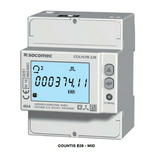 Sorolható fogyasztásmérő 3F LCD S0 Ethernet Modbus TCP MID 80A direkt 4M Countis E28 SOCOMEC