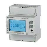 Sorolható fogyasztásmérő 3F LCD S0 RS485 Modbus MID 80A direkt elektronikus Countis E24 SOCOMEC