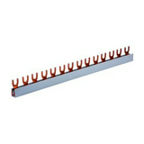 Sorolósín 1F+N villás 2F 100A 10mm2 1000mmx szigetelt N-sínes 56-készülék G-2L-1000/10 Pollmann