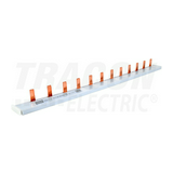Sorolósín csapos 1F 1P 63A 10mm2 215mmx szigetelt 18mm-osztás 12-készülék TRACON