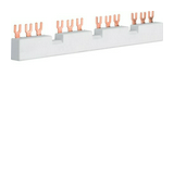 Sorolósín villás 3F 3P 63A 10mm2 176mm szigetelt 43.75mm-osztás 4.5kV 4-készülék KD Hager