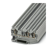 Átmenő sorkapocs TS35 1-szintes 32A 0.14-4mm2 szürke rugószorításos ST 4-TWIN PHOENIX CONTACT