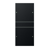 ST55 KNX érintőfedlap (1+1)pár=4gomb/2modul fekete GIRA