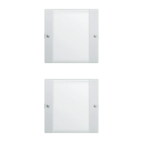 ST55 KNX érintőfedlap (1+1)pár=4gomb/2modul +feliratmező fehér GIRA