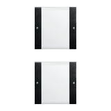 ST55 KNX érintőfedlap (1+1)pár=4gomb/2modul +feliratmező fekete műanyag GIRA