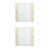 ST55 KNX érintőfedlap (1+1)pár=4gomb/2modul +feliratmező krém GIRA