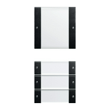 ST55 KNX érintőfedlap (1+3)pár=8gomb/2modul +feliratmező fekete GIRA