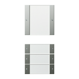 ST55 KNX érintőfedlap (1+3)pár=8gomb/2modul +feliratmező nemesacél GIRA