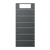 ST55 KNX érintőfedlap (2+3)pár=10gomb/2modul +termosztát antracit GIRA