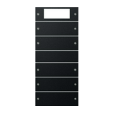 ST55 KNX érintőfedlap (2+3)pár=10gomb/2modul +termosztát fekete GIRA